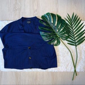 JCrew Navy Blue Slim Fit Cardigan